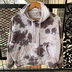 Free People Movement Work It Out Tie Dye Hoodie Sweatshirt